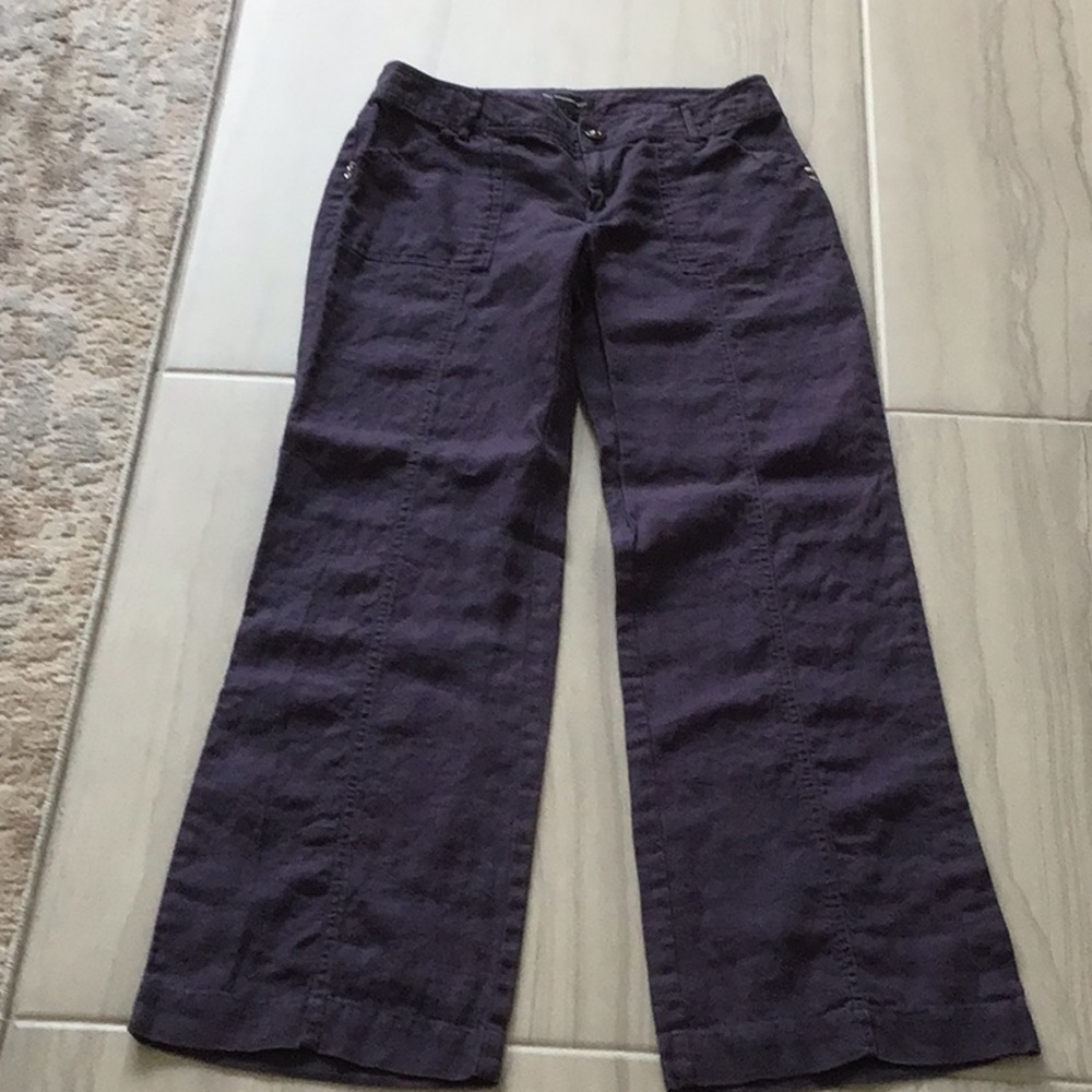 100% Linen wide leg pants in size 2.